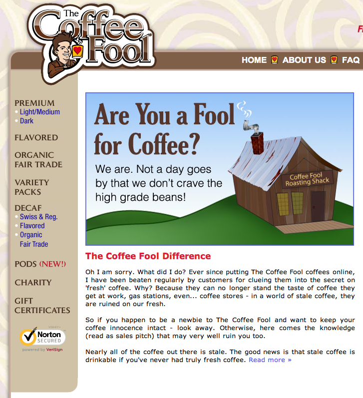 Coffeefool.com_Homepage