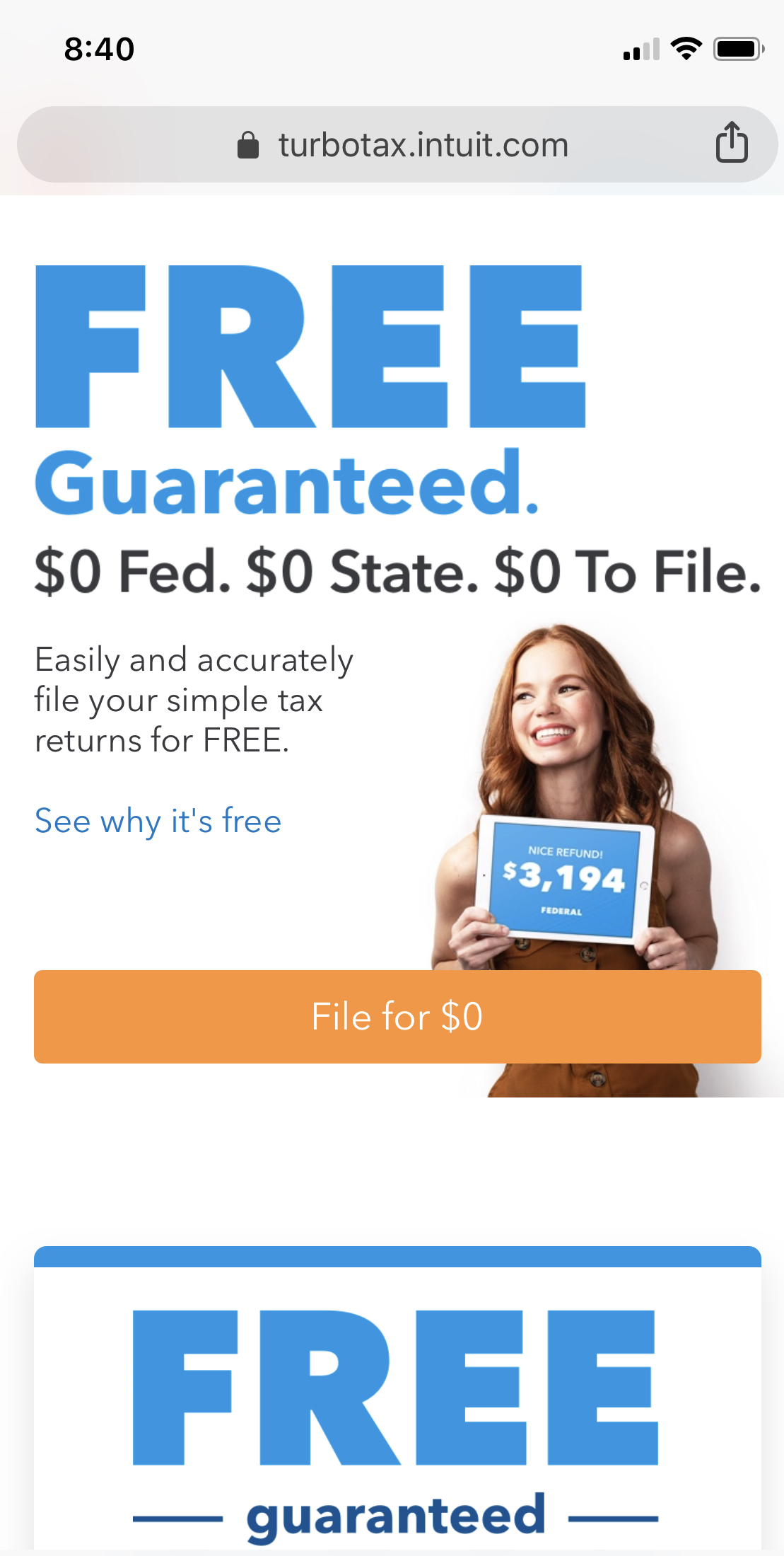 TurboTax Free offer seems too good to be true. Narrative Control to the rescue.